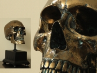 Human skull Bronze